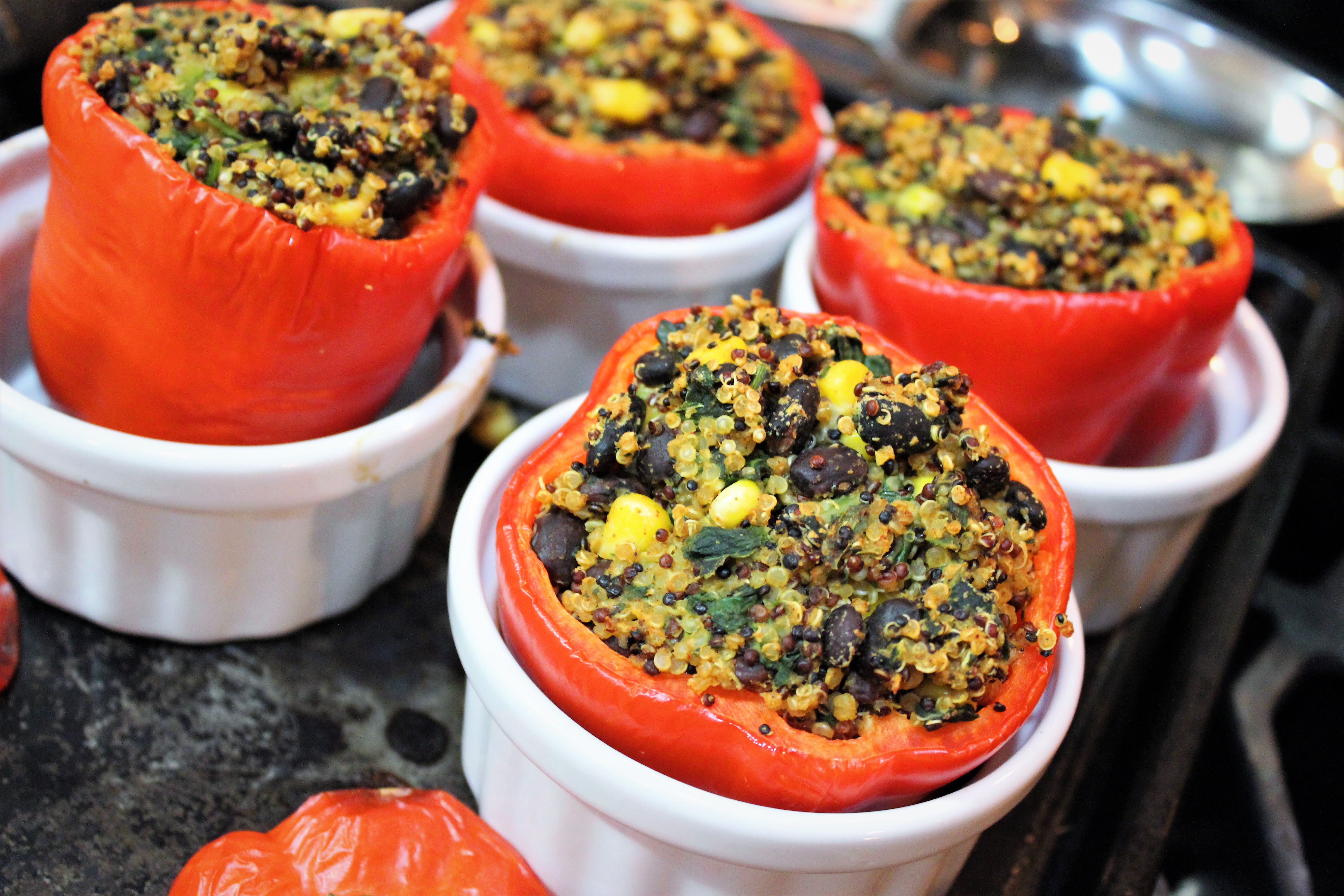 Vegan Quinoa Stuffed Peppers